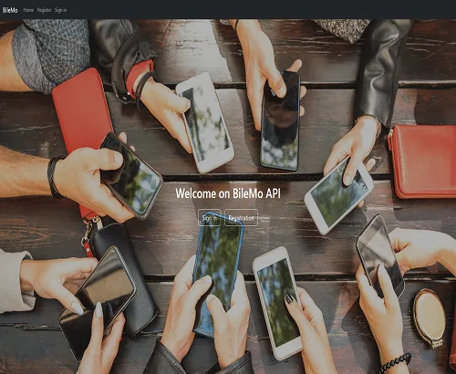 Capture d'écran du projet BileMo API